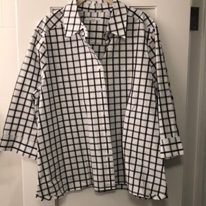 Foxcroft plaid button down